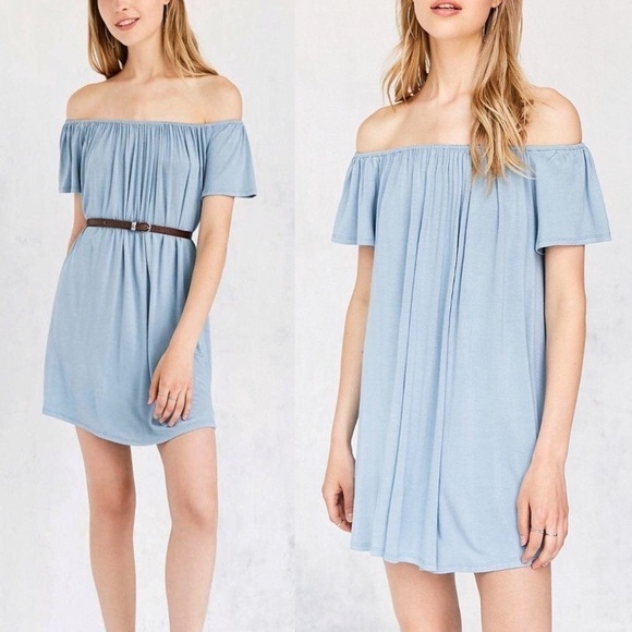 UO Silence + Noise Off The Shoulder Dress - Picture 1 of 9